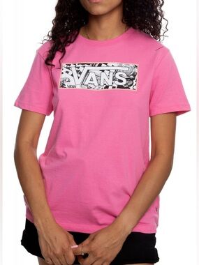 Vans Pink Logo Graphic Skater Tee